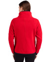 San Francisco 49ers Americana Cutter & Buck Cascade Eco Fleece Womens Pullover Jacket Red/Navy Blue Back Thumbnail Image