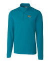 Jacksonville Jaguars Cutter & Buck Big & Tall Advantage Zip Mock Teal Blue Mannequin Thumbnail Image