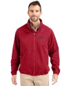 San Francisco 49ers Americana Cutter & Buck Charter Eco Recycled Mens Full-Zip Jacket Cardinal Red Front Thumbnail Image