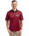 Baltimore Orioles Stars & Stripes Cutter & Buck Virtue Eco Pique Micro Stripe Recycled Mens Big & Tall Polo Red/Navy Blue Front Thumbnail Image