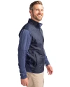 New York Giants Americana Cutter & Buck Stealth Hybrid Quilted Mens Full Zip Windbreaker Jacket Liberty Navy Side Thumbnail Image