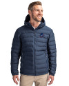 Miami Dolphins Americana Cutter & Buck Mission Ridge Repreve® Eco Insulated Mens Puffer Jacket Navy Blue Front Thumbnail Image