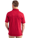 Minnesota Vikings Americana Cutter & Buck Advantage Tri-Blend Space Dye Mens Polo Dark Cardinal Red Back Thumbnail Image