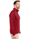 San Francisco 49ers Historic Cutter & Buck Adapt Eco Knit Stretch Recycled Mens Quarter Zip Pullover Cardinal Red Side Thumbnail Image