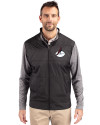 Arizona Cardinals Historic Cutter & Buck Stealth Hybrid Quilted Mens Full Zip Windbreaker Jacket Black Front Thumbnail Image