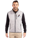 Arizona Cardinals Historic Cutter & Buck Rainier PrimaLoft® Mens Big and Tall Eco Insulated Full Zip Puffer Vest Polished Medium Gray Front Thumbnail Image