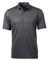 Washington Commanders Cutter & Buck Pike Banner Print Stretch Mens Big & Tall Polo Black Mannequin Thumbnail Image