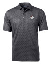 Arizona Cardinals Historic Cutter & Buck Pike Banner Print Stretch Mens Big & Tall Polo Black Mannequin Thumbnail Image