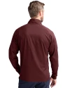 Arizona Cardinals Historic Cutter & Buck Adapt Recycled Soft Knit Stretch Mens Hybrid Full Zip Jacket Bordeaux Back Thumbnail Image
