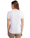 Washington Commanders Cutter & Buck Forge Eco Heathered Stretch Womens Blade Top White Back Thumbnail Image