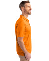 Tampa Bay Buccaneers Historic Cutter & Buck Prospect Eco Textured Stretch Recycled Mens Short Sleeve Polo Orange Burst Side Thumbnail Image