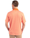Miami Dolphins Historic Cutter & Buck Forge Tonal Stripe Stretch Mens Big and Tall Polo College Orange Back Thumbnail Image