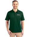 New York Jets Historic Cutter & Buck Forge Stretch Mens Big and Tall Polo Hunter Green Front Thumbnail Image