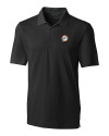 Miami Dolphins Historic Cutter & Buck Forge Stretch Mens Big and Tall Polo Black Mannequin Thumbnail Image