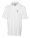 Tennessee Titans Historic Cutter & Buck CB Drytec Genre Textured Solid Mens Big and Tall Polo White Mannequin Thumbnail Image
