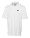 New York Giants Historic Cutter & Buck CB Drytec Genre Textured Solid Mens Big and Tall Polo White Mannequin Thumbnail Image