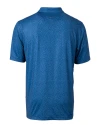 New York Giants Historic Cutter & Buck Pike Micro Floral Print Stretch Mens Polo Indigo Mannequin Back Thumbnail Image