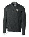 Las Vegas Raiders Historic Cutter & Buck Lakemont Tri-Blend Mens Quarter Zip Pullover Sweater Charcoal Heather Mannequin Thumbnail Image