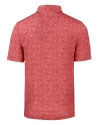New York Giants Historic Cutter & Buck Pike Constellation Print Stretch Mens Polo Red Mannequin Back Thumbnail Image