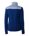 View image 3: Cutter & Buck Cora Womens Quilted Sweater Jacket Tour Blue Mannequin Back