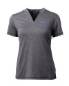 Los Angeles Rams Historic Cutter & Buck Forge Eco Heathered Stretch Womens Blade Top Charcoal Heather Mannequin Thumbnail Image