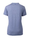 New York Giants Historic Cutter & Buck Forge Eco Heathered Stretch Womens Blade Top Indigo Heather Mannequin Back Thumbnail Image