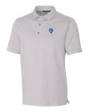 Los Angeles Rams Historic Cutter & Buck Forge Heathered Stretch Mens Polo Polished Heather Mannequin Thumbnail Image