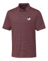 Arizona Cardinals Historic Cutter & Buck Forge Pencil Stripe Stretch Mens Polo Bordeaux Mannequin Thumbnail Image