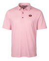 San Francisco 49ers Historic Cutter & Buck Pike Double Dot Print Stretch Mens Polo Cardinal Red Mannequin Thumbnail Image