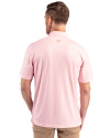 Miami Dolphins Historic Cutter & Buck Pike Double Dot Print Stretch Mens Polo College Orange Back Thumbnail Image