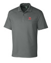 Tampa Bay Buccaneers Historic Cutter & Buck Genre Textured Solid Mens Polo Elemental Grey Mannequin Thumbnail Image