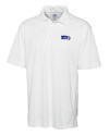 Seattle Seahawks Historic Cutter & Buck Genre Textured Solid Mens Polo White Mannequin Thumbnail Image