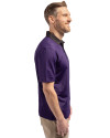 Minnesota Vikings Cutter & Buck Virtue Eco Pique Micro Stripe Recycled Mens Polo College Purple/Black Side Thumbnail Image