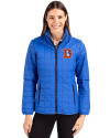 Denver Broncos Historic Cutter & Buck Rainier PrimaLoft®  Womens Eco Insulated Full Zip Puffer Jacket Royal Front Thumbnail Image