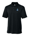 Detroit Lions Historic Cutter & Buck CB Drytec Genre Textured Solid Mens Big and Tall Polo Black Mannequin Thumbnail Image