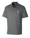 Detroit Lions Historic Cutter & Buck CB Drytec Genre Textured Solid Mens Big and Tall Polo Elemental Grey Mannequin Thumbnail Image