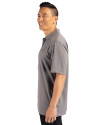 Indianapolis Colts Historic Cutter & Buck CB Drytec Genre Textured Solid Mens Big and Tall Polo Elemental Grey Side Thumbnail Image