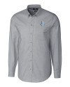 Detroit Lions Historic Cutter & Buck Stretch Oxford Mens Long Sleeve Dress Shirt Charcoal Mannequin Thumbnail Image