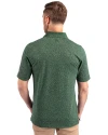 View image 6: Green Bay Packers Historic Cutter & Buck Advantage Cotton-Blend Pique Mens Space-Dye Polo Dark Hunter Back