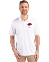 Buffalo Bills Historic Cutter & Buck Forge Stretch Mens Big and Tall Polo White Front Thumbnail Image