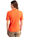 Cincinnati Bengals Historic Cutter & Buck Virtue Eco Pique Recycled Womens Polo College Orange Back Thumbnail Image