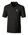 Green Bay Packers Historic Cutter & Buck Forge Pencil Stripe Stretch Mens Big and Tall Polo Black Mannequin Thumbnail Image
