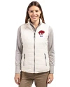 Buffalo Bills Historic Cutter & Buck Rainier PrimaLoft® Womens Eco Insulated Full Zip Puffer Vest Coconut Front Thumbnail Image
