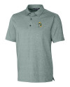 Green Bay Packers Historic Cutter & Buck Forge Heathered Stretch Mens Polo Hunter Heather Mannequin Thumbnail Image