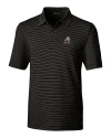 Cleveland Browns Historic Cutter & Buck Forge Pencil Stripe Stretch Mens Polo Black Mannequin Thumbnail Image