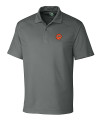 Cincinnati Bengals Historic Cutter & Buck Genre Textured Solid Mens Polo Elemental Grey Mannequin Thumbnail Image