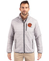 Cincinnati Bengals Historic Cutter & Buck Rainier PrimaLoft® Mens Eco Insulated Full Zip Puffer Jacket Polished Medium Gray Front Thumbnail Image