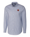 Chicago Bears Historic Cutter & Buck Stretch Oxford Mens Long Sleeve Dress Shirt Light Blue Mannequin Thumbnail Image