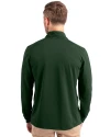 Green Bay Packers Historic Cutter & Buck Virtue Eco Pique Recycled Quarter Zip Mens Pullover Hunter Green Back Thumbnail Image