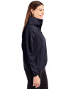 Los Angeles Chargers Cutter & Buck Charter Eco Recycled Womens Anorak Jacket Navy Blue Side Thumbnail Image